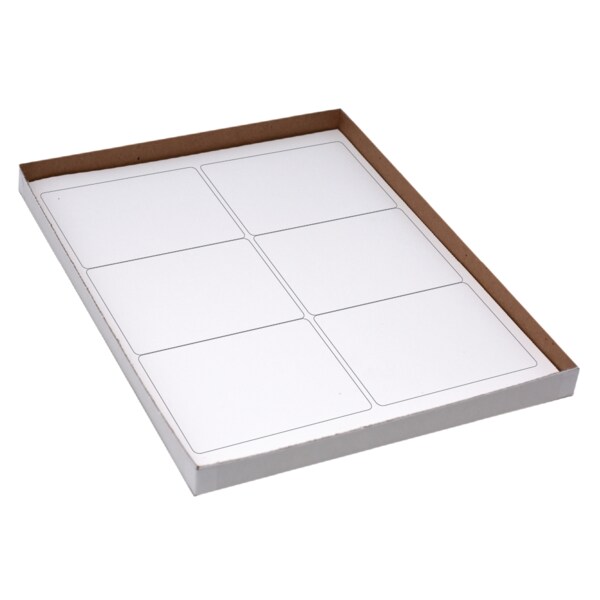 3-1/3" x 4" Laser Sheet Labels White